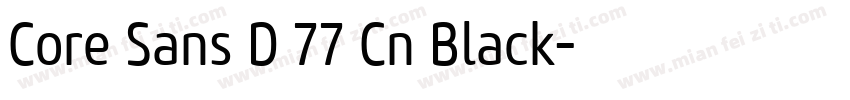 Core Sans D 77 Cn Black字体转换